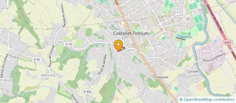 localisation de l'entreprise RAEDA à CASTANET TOLOSAN