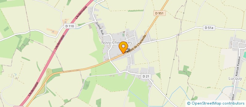 localisation de l'entreprise RAELLE-GILLET  RETHEL