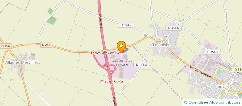 localisation de l'entreprise RAES CONSTRUCTIONS à JANVILLE-EN-BEAUCE