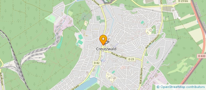 localisation de l'entreprise RAETHER ET TREIB  CREUTZWALD