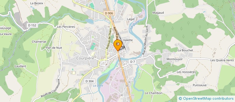 localisation de l'entreprise RAEV à COURPIERE