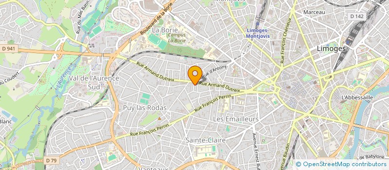 localisation de l'entreprise RAEV  LIMOGES