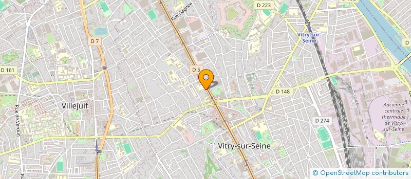 localisation de l'entreprise RAF à VITRY-SUR-SEINE