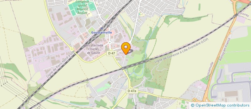 localisation de l'entreprise RAF 95  GOUSSAINVILLE