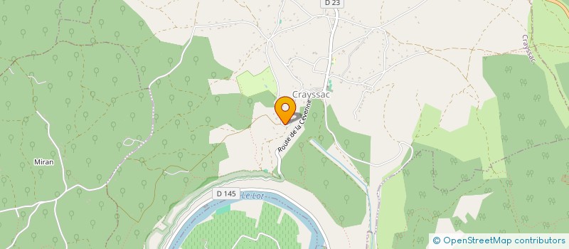 localisation de l'entreprise RAF  CRAYSSAC