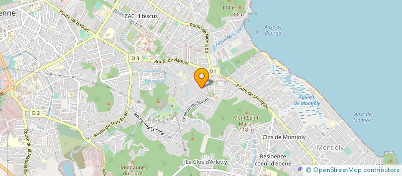 localisation de l'entreprise RAF BTP SARL à CAYENNE