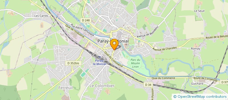 localisation de l'entreprise RAF COIFFURE 71  PARAY-LE-MONIAL