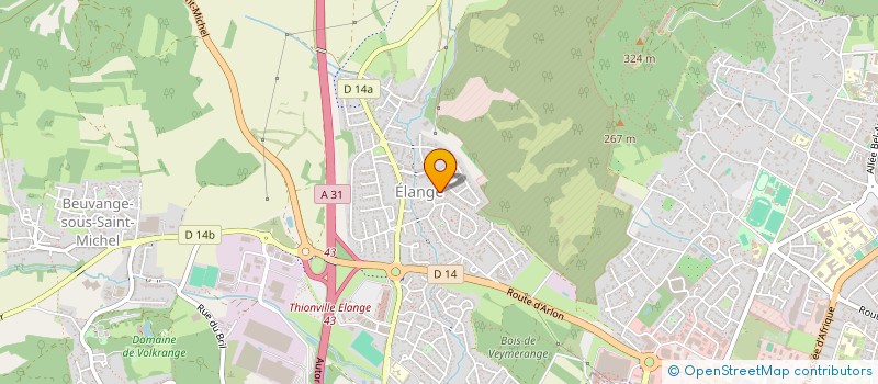localisation de l'entreprise RAF-D à THIONVILLE
