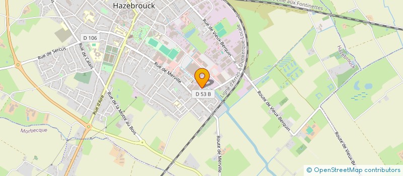 localisation de l'entreprise RAF GROUPE  HAZEBROUCK