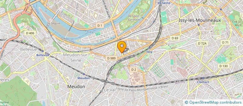 localisation de l'entreprise RAF-IMMO à ISSY-LES-MOULINEAUX
