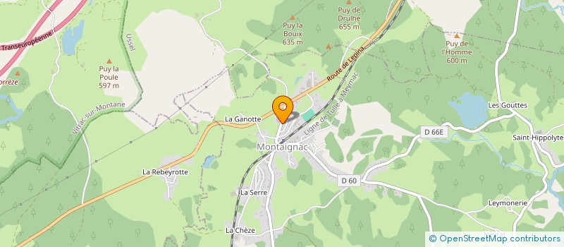 localisation de l'entreprise RAF'IMMO  MONTAIGNAC-SUR-DOUSTRE