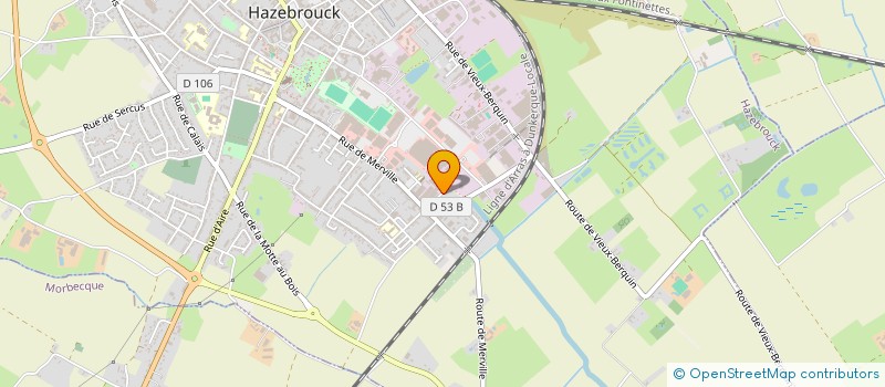 localisation de l'entreprise RAF IMMOBILIER  HAZEBROUCK