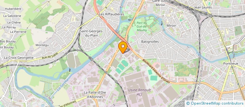 localisation de l'entreprise RAF INVEST à LE MANS