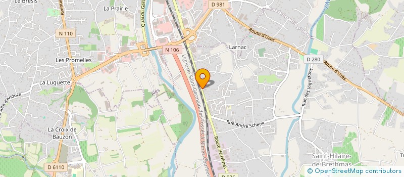 localisation de l'entreprise RAF LAU  SAINT-HILAIRE-DE-BRETHMAS