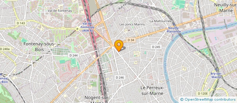 localisation de l'entreprise RAFA.L  LE PERREUX-SUR-MARNE