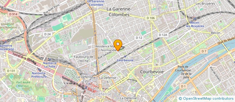 localisation de l'entreprise RAFAELA CONSEIL  COURBEVOIE
