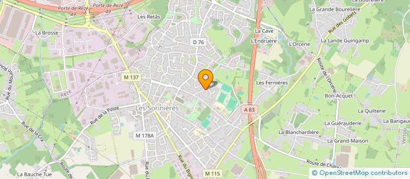 localisation de l'entreprise RAFAELIA  LES SORINIERES