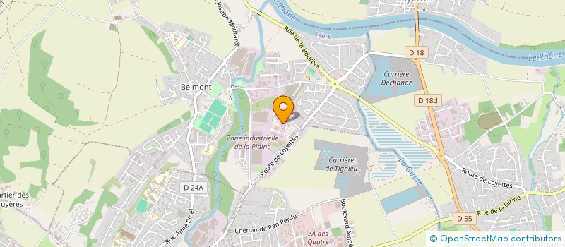 localisation de l'entreprise RAFAL GROUP  CHAVANOZ