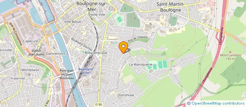localisation de l'entreprise RAFALE à BOULOGNE-SUR-MER