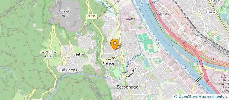 localisation de l'entreprise RAFALEX  SASSENAGE