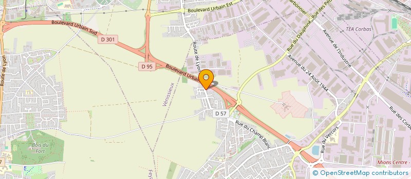 localisation de l'entreprise RAFAM à CORBAS