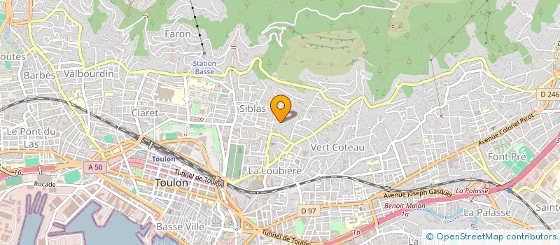 localisation de l'entreprise RAFART  TOULON