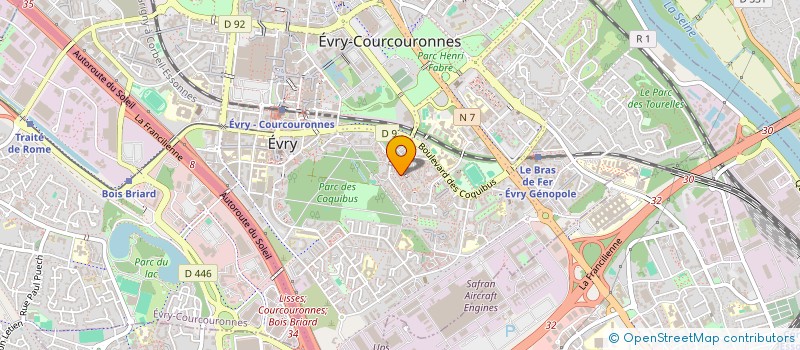 localisation de l'entreprise RAFAY à EVRY-COURCOURONNES