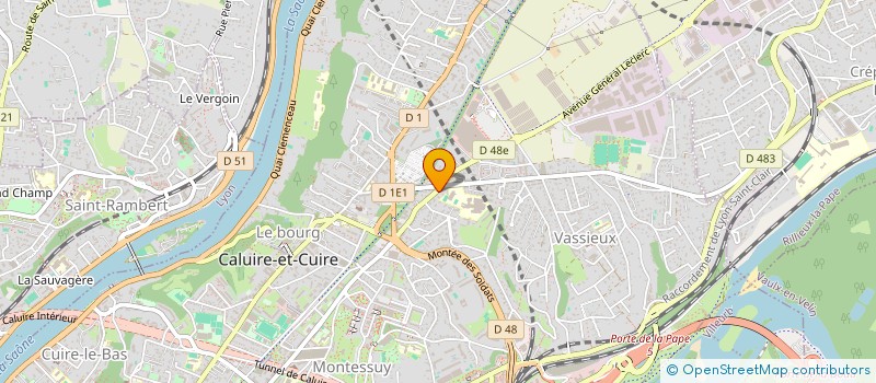 localisation de l'entreprise RAFBAT à CALUIRE-ET-CUIRE