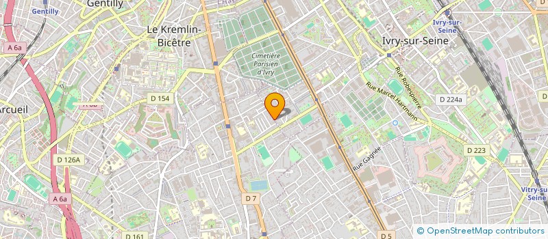 localisation de l'entreprise RAFF à IVRY-SUR-SEINE