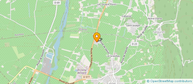 localisation de l'entreprise RAFFAELLI  SABLET