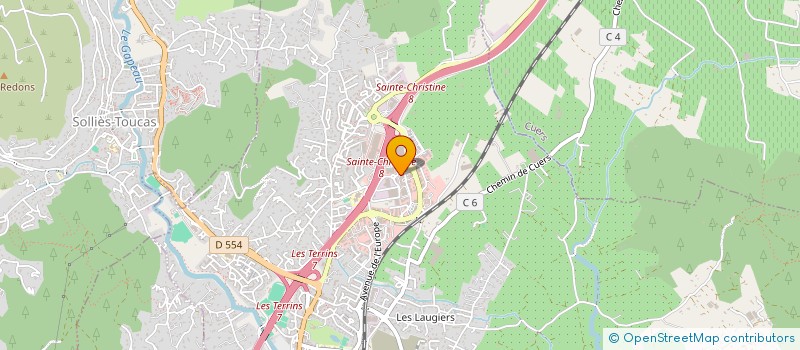 localisation de l'entreprise RAFFAELO PIZZA à SOLLIES-PONT