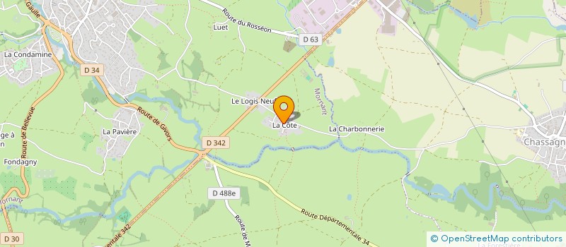localisation de l'entreprise RAFFIN à MORNANT