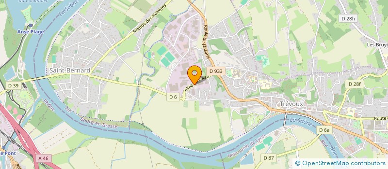 localisation de l'entreprise RAFFIN AFFUTAGE INDUSTRIEL à TREVOUX