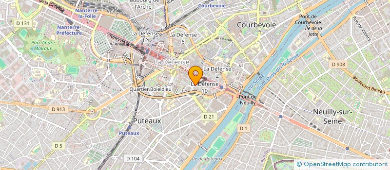localisation de l'entreprise RAFFINERIE DE STRASBOURG à PUTEAUX