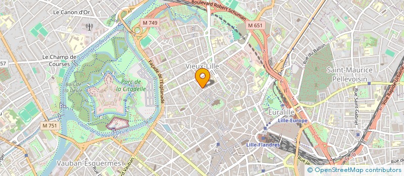 localisation de l'entreprise RAFFINOT SIFFRE LMNP  LILLE