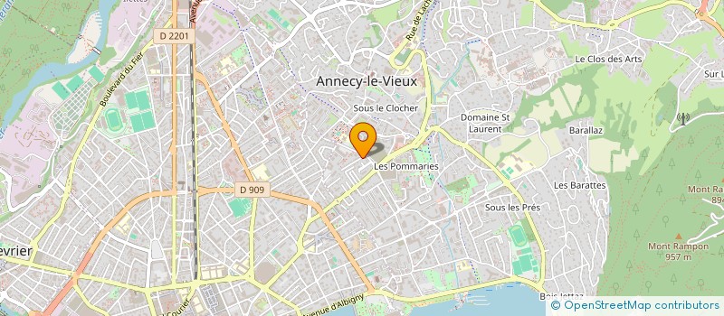 localisation de l'entreprise RAFFORT-DERUTTET JEZINA à ANNECY