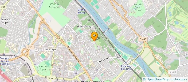 localisation de l'entreprise RAFHAL SERVICES à EVRY-COURCOURONNES