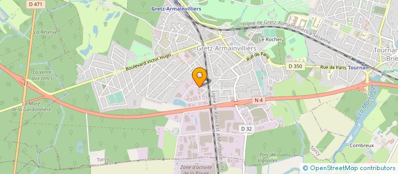 localisation de l'entreprise RAFI FRANCE SARL à GRETZ ARMAINVILLIERS