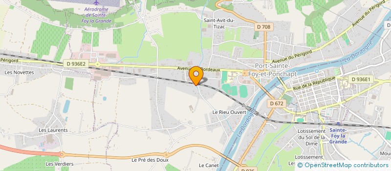localisation de l'entreprise RAFIK à PORT-SAINTE-FOY-ET-PONCHAPT