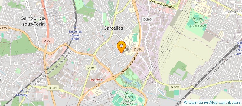 localisation de l'entreprise RAFIMMO  SARCELLES