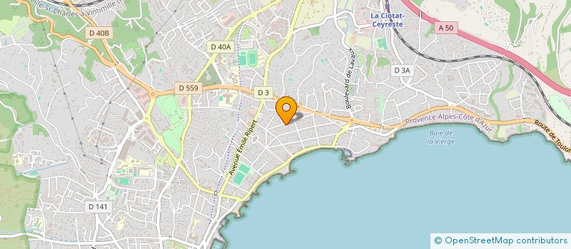 localisation de l'entreprise RAFONI 81  LA CIOTAT