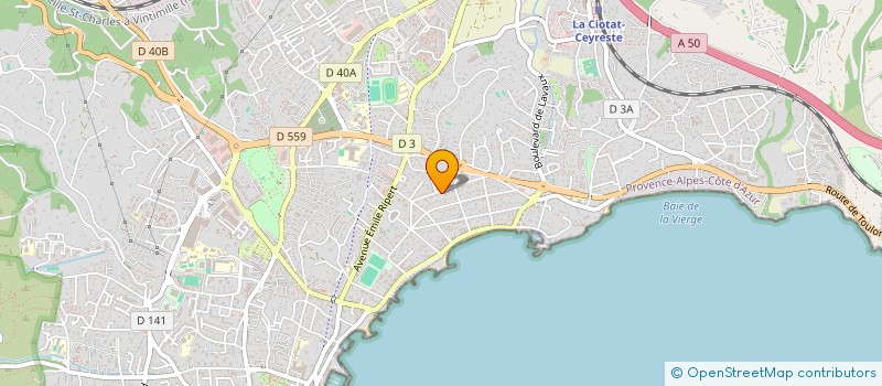 localisation de l'entreprise RAFONI LES LAURIERS ROSES  LA CIOTAT