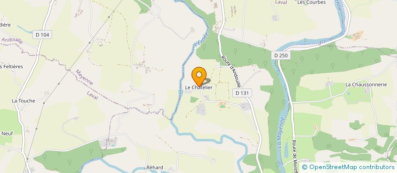 localisation de l'entreprise RAFOUK ETANCHEITE à SAINT-JEAN-SUR-MAYENNE