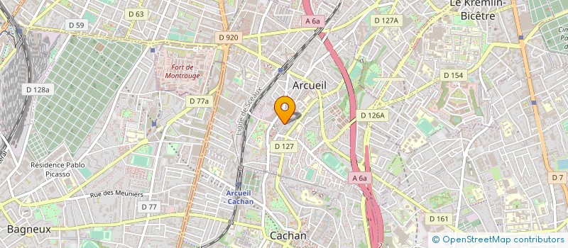 localisation de l'entreprise RAFSOLS  ARCUEIL