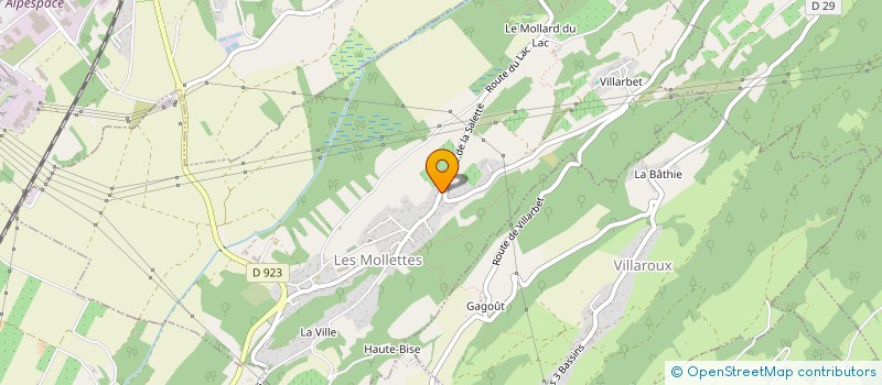 localisation de l'entreprise RAFTEX  LES MOLLETTES