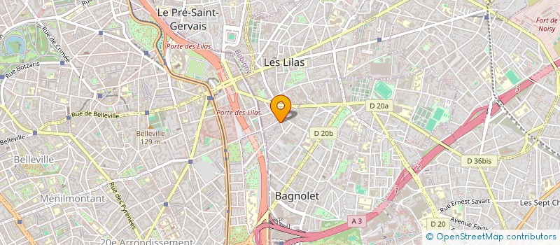 localisation de l'entreprise RAFTON à LES LILAS