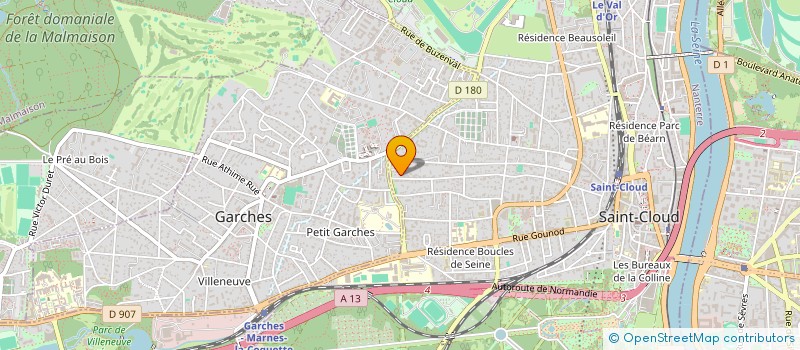 localisation de l'entreprise RAG & NOW à SAINT-CLOUD