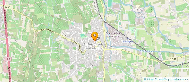 localisation de l'entreprise RAGAMA  CHATEAUNEUF-DE-GADAGNE