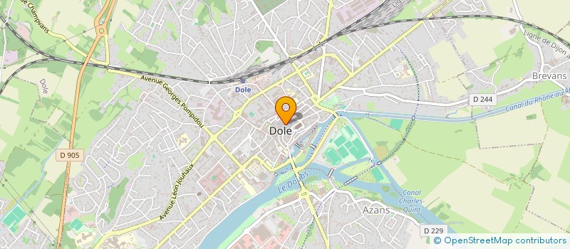 localisation de l'entreprise RAGAZZO 2017  DOLE