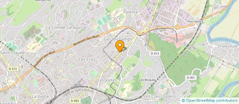 localisation de l'entreprise RAGE AU COEUR FILMS à BESANCON